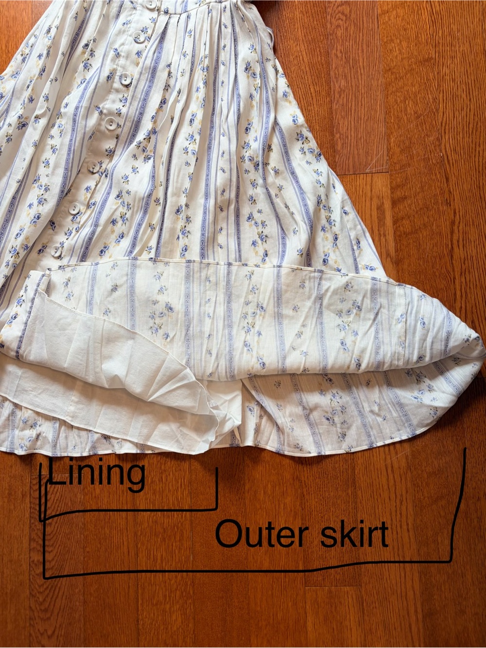 ANTONIO MELANI Linen Blend Floral Cottagecore Prairie Daniela Midi Dress 8 - Picture 11 of 11